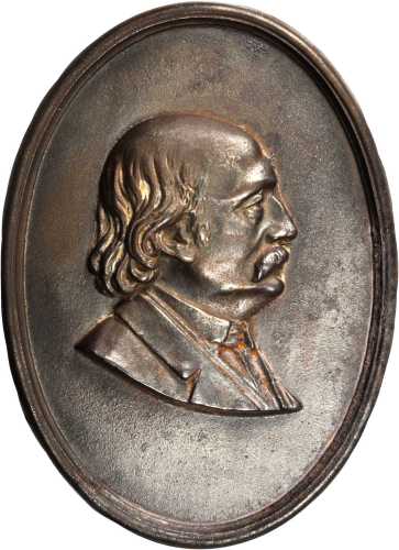 1884 Benjamin Butler. DeWitt-BB 1881-2, var. Wall plaque. Iron. Extremely Fine.