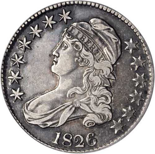 1826 Capped Bust Half Dollar. O-115. Rarity-5-. VF-30 (ANACS).