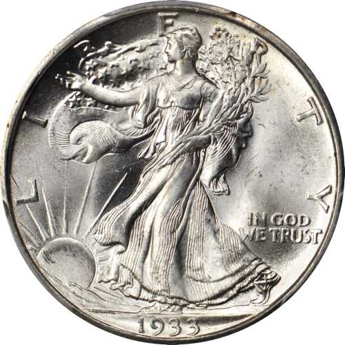 1933-S Walking Liberty Half Dollar. MS-65 (PCGS). CAC.