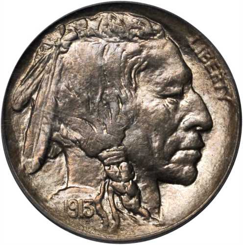 1913-S Buffalo Nickel. Type I. MS-65 (PCGS).