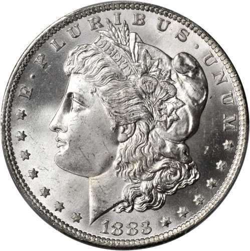 1883-O Morgan Silver Dollar. MS-66 (PCGS).