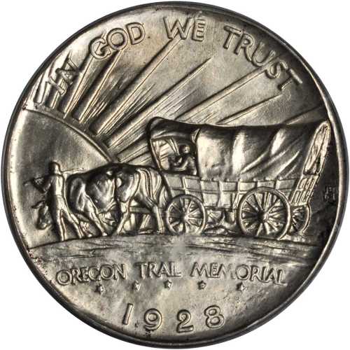 1928 Oregon Trail Memorial. MS-67 (PCGS).