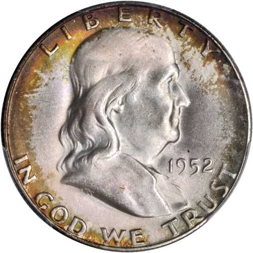 1952-S Franklin Half Dollar. MS-67+ (PCGS). CAC.