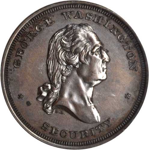 1776 (ca. 1859) Washington Security, R.L. Equestrian Die Medal. Copper. 32 mm. Musante GW-258, Baker