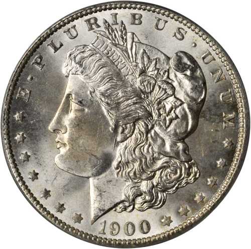 1900-O/CC Morgan Silver Dollar. MS-64 (PCGS). OGH.