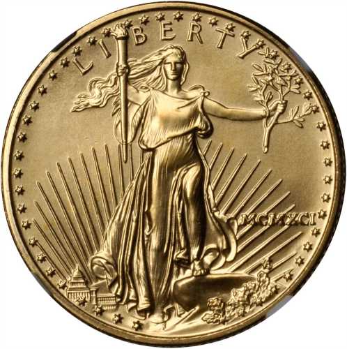 1991 Half-Ounce Gold Eagle. MS-69 (NGC).