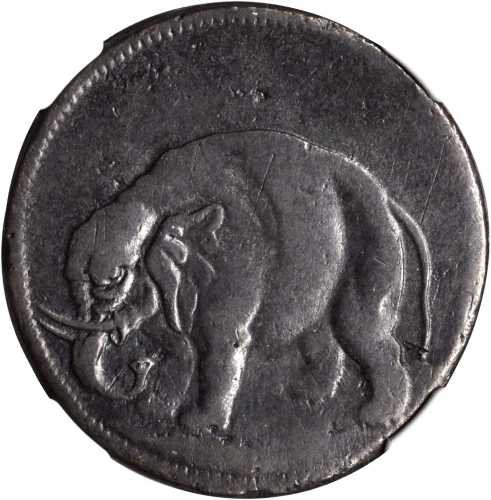 Undated (ca. 1694) London Elephant Token. Hodder 2-B, W-12040. GOD PRESERVE LONDON. Thick Planchet. 