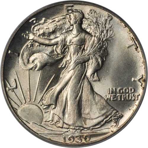 1939 Walking Liberty Half Dollar. MS-65 (PCGS).