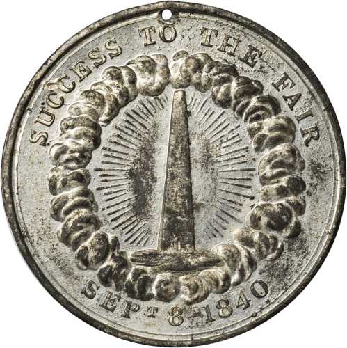 1840 William Henry Harrison. DeWitt-WHH 1840-2. White metal. 43.4 mm. About Uncirculated.