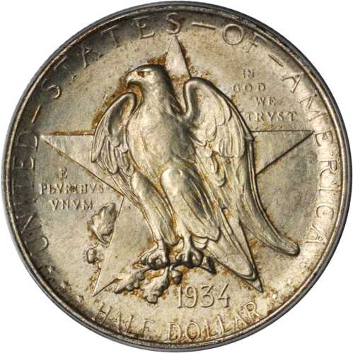 1934 Texas Independence Centennial. MS-66 (PCGS).