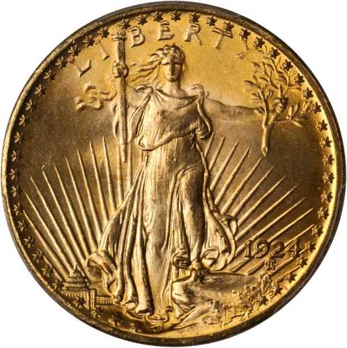 1924 Saint-Gaudens Double Eagle. MS-67 (PCGS).