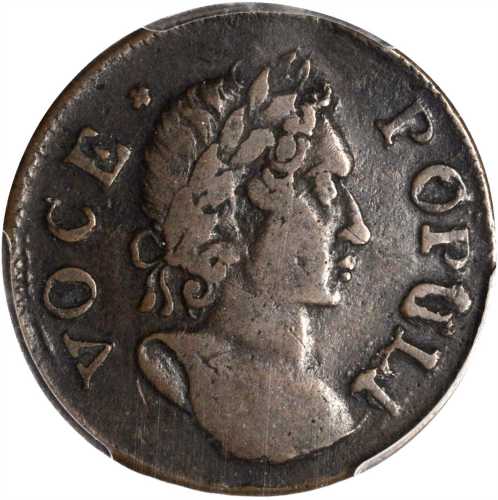 1760 Voce Populi Halfpenny. Nelson-4, Zelinka 2-A, W-13820. Rarity-3. VF-35 (PCGS). Gold Shield Hold