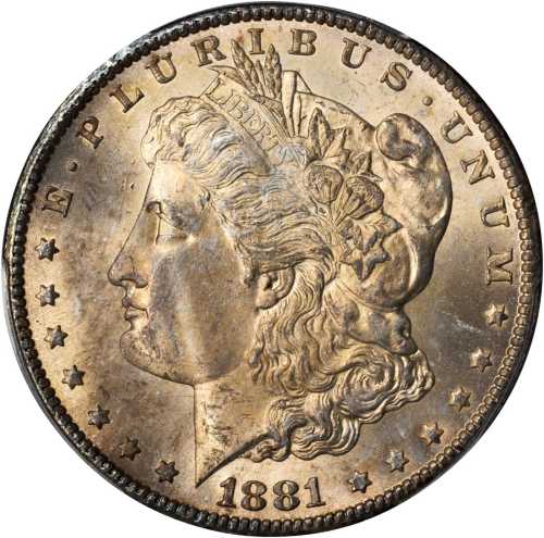 1881-CC Morgan Silver Dollar. MS-65 (PCGS).