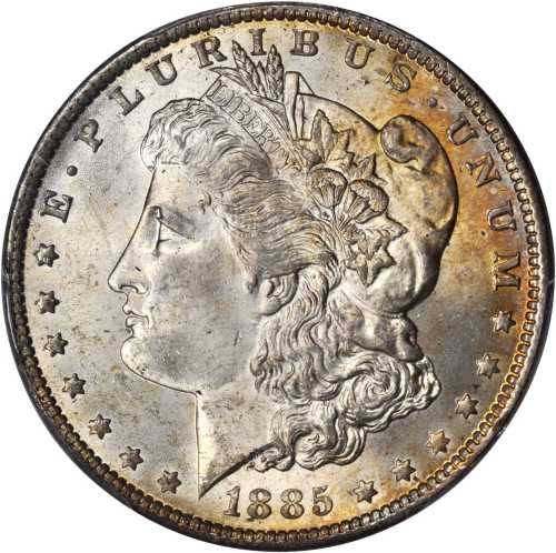 1885-O Morgan Silver Dollar. MS-65 (PCGS). CAC.
