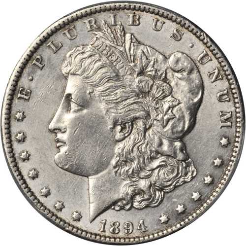 1894 Morgan Silver Dollar. AU Details--Cleaned (PCGS).