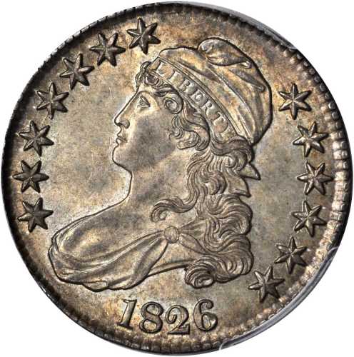 1826 Capped Bust Half Dollar. O-116a. Rarity-1. MS-63 (PCGS).