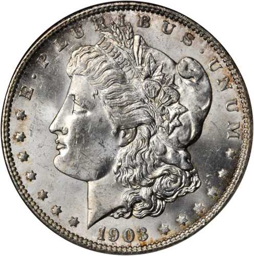 1903-O Morgan Silver Dollar. MS-63 (ANACS). OH.