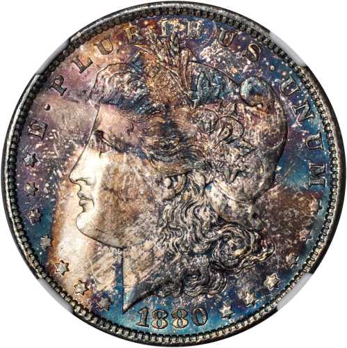 1880-S Morgan Silver Dollar. MS-65 (NGC). CAC.
