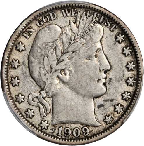 1909-O Barber Half Dollar. EF-40 (PCGS).