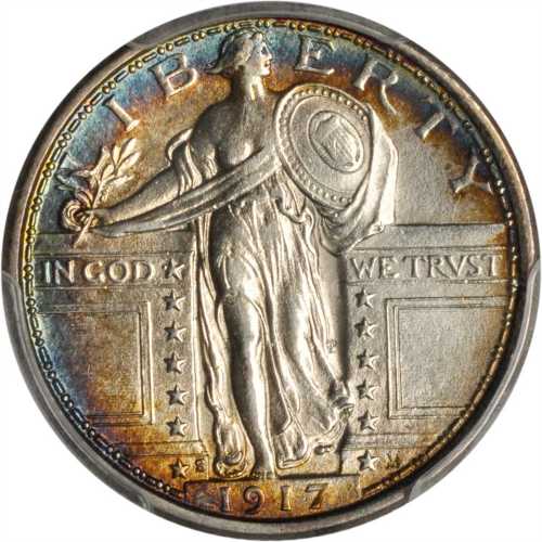 1917-S Standing Liberty Quarter. Type I. AU Details--Cleaned (PCGS).