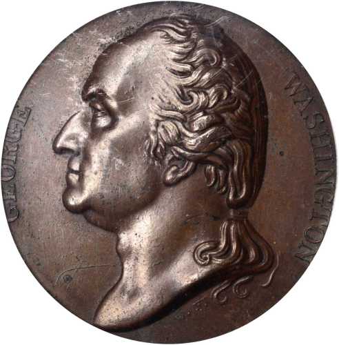 1799 (ca. 1849) C.C. Wright Birth Centennial Medal. Second Reverse. Bronze. 45 mm. Musante GW-128, B