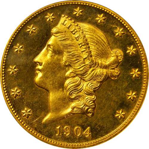 1904 Liberty Head Double Eagle. Proof-64 (PCGS). CAC.