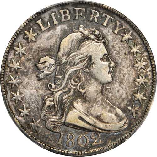 1802 Draped Bust Half Dollar. O-101, T-1. Rarity-3. EF-40 (PCGS).