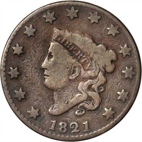 Lot of (5) Matron Head Cents.