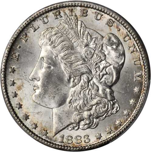 1883-CC Morgan Silver Dollar. MS-63 (PCGS).