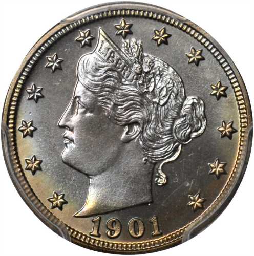 1901 Liberty Head Nickel. Proof-67 (PCGS).