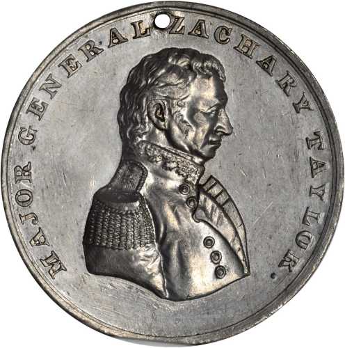 1848 Zachary Taylor. DeWitt-ZT 1848-2. White metal. 42 mm. MS-60 (NGC).
