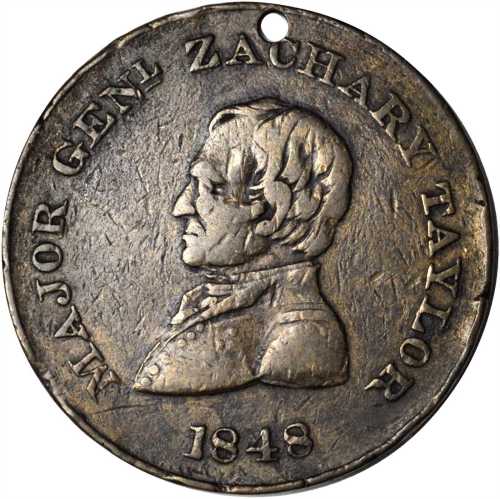 Group Zachary Taylor medalets for the 1848 campaign.