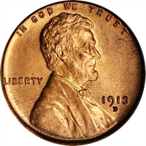 1913-D Lincoln Cent. MS-65 RD (PCGS). CAC. OGH.