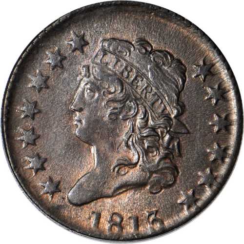 1813 Classic Head Cent. S-292. Rarity-2. MS-64 BN (PCGS). CAC.