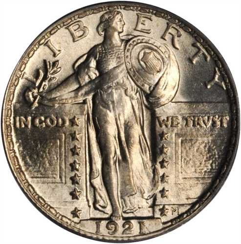 1921 Standing Liberty Quarter. MS-64 FH (PCGS). CAC.