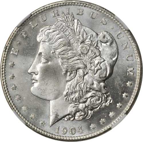 1904-O Morgan Silver Dollar. MS-67 (NGC).