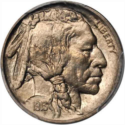 1913 Buffalo Nickel. Type I. Proof-66 (PCGS).