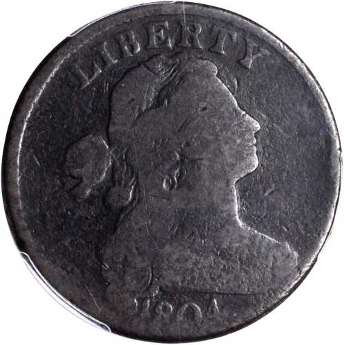 1804 Draped Bust Cent. S-266, the only known dies. Rarity-2. Good Details--Environmental Damage (PCG