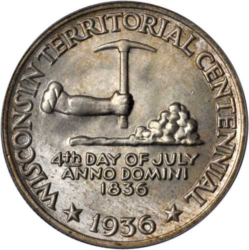 1936 Wisconsin Territorial Centennial. MS-67 (PCGS).