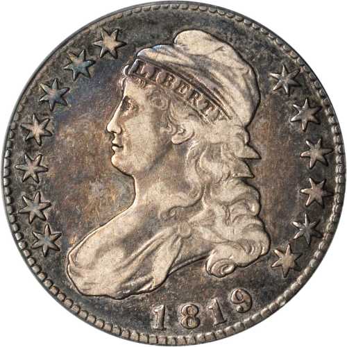 1819 Capped Bust Half Dollar. O-111. Rarity-2. VF-30 (ANACS).