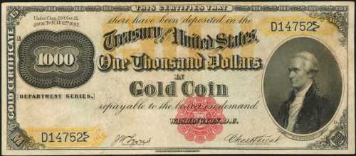1882年1000美元纸钞 PCGS BG EF 40