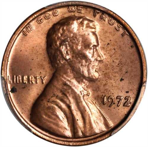 1972 Lincoln Cent. FS-101. Doubled Die Obverse. Unc Details--Environmental Damage (PCGS).