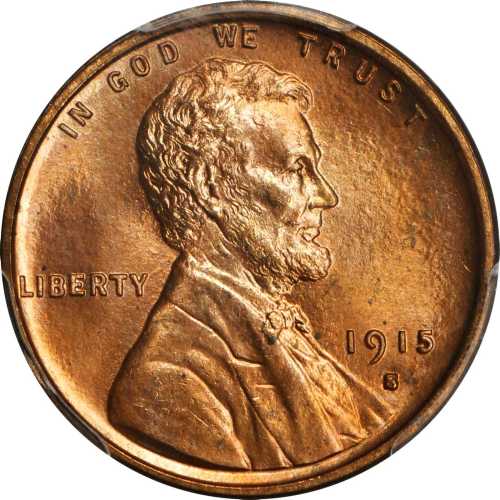 1915-S Lincoln Cent. MS-65+ RD (PCGS). CAC.