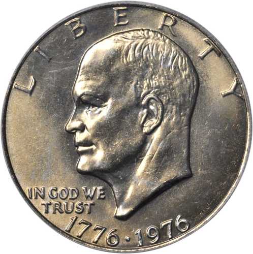 1976 Eisenhower Dollar. Type I Reverse. MS-66 (PCGS).