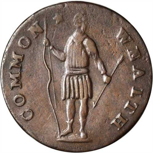 1788 Massachusetts Cent. Ryder 11-F, W-6310. Rarity-5-. Period After MASSACHUSETTS, Slim Indian. EF-