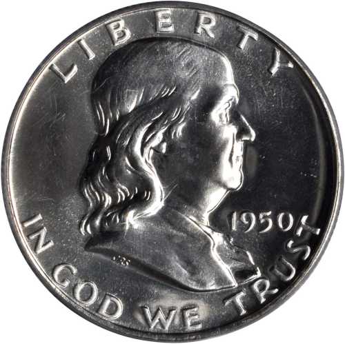 1950 Franklin Half Dollar. Proof-64 (PCGS).