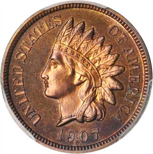 1907 Indian Cent. Proof-65 RB (PCGS).