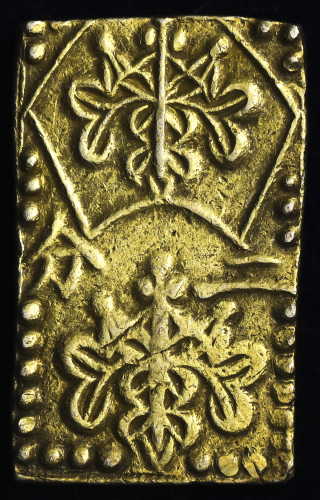 日本 明治二分判金 Meiji 2Bu-bankin 明治元年~明治2年(1868-69)   (-VF)上品