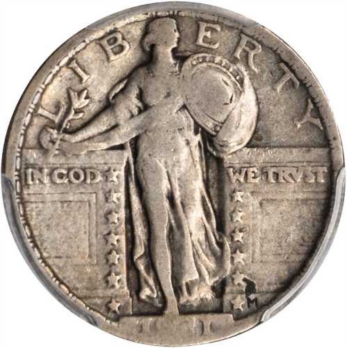 1921 Standing Liberty Quarter. VG-10 (PCGS).