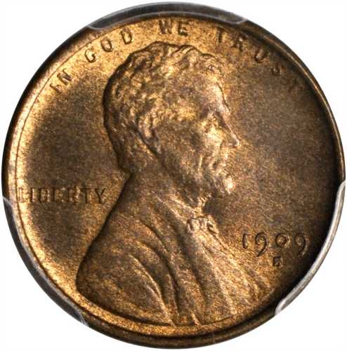 1909-S Lincoln Cent. MS-65 RB (PCGS).